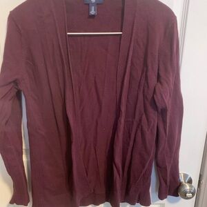 GAP Women's Deep Burgundy Cardigan